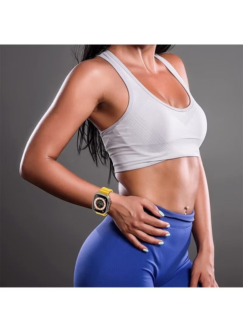 Beauenty 5 Pack Ocean Band Compatible with Apple Watch Ultra Band 49mm 45mm 44mm 42mm Men Women, Soft Silicone Sport Band Replacement Strap for Apple Watch Ultra iWatch Series 8 7 SE 6 5 4 3 2 1 - Image 3