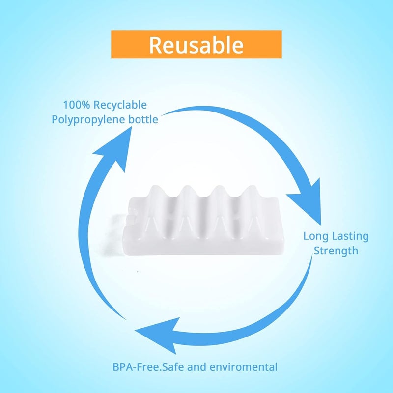 Luckam Breastmilk Storage Bag, Ice Pack for Lunch Box Contoured Shape Fits Around Breast Milk Bottles and Keeps Your Breast Milk Fresh - Image 4