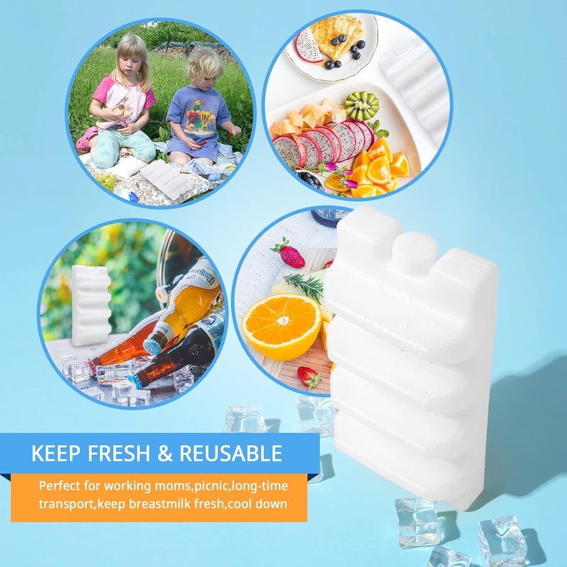 Luckam Breastmilk Storage Bag, Ice Pack for Lunch Box Contoured Shape Fits Around Breast Milk Bottles and Keeps Your Breast Milk Fresh - Image 3