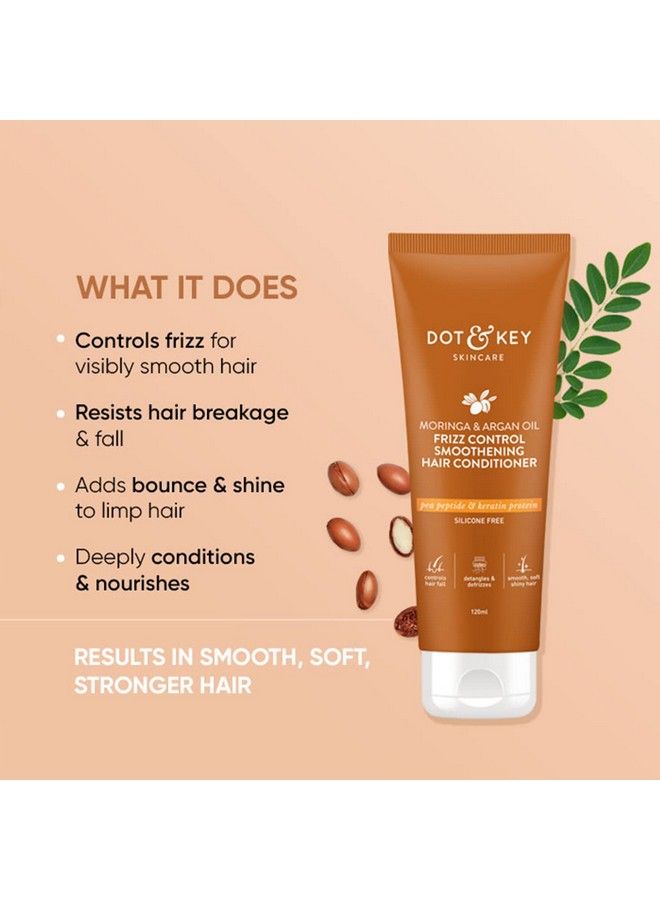 Dot & Key بلسم الشعر المنعم بزيت المورينجا والأرجان للتحكم في الفوران مع ببتيد البازلاء وبروتين الكيراتين؛ يتحكم في تساقط الشعر للحصول على شعر قوي وناعم ولامع؛ 120 مل - Image 3