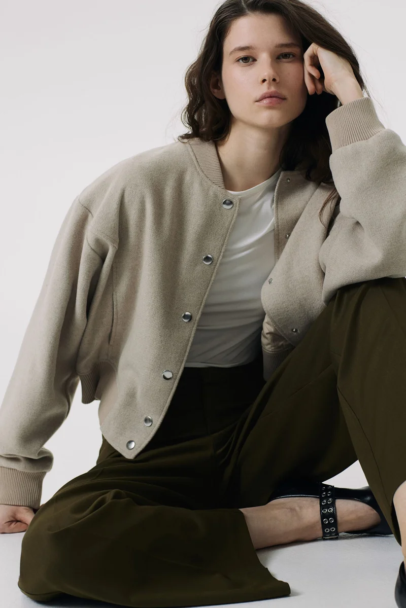 H&M Wide tailored trousers