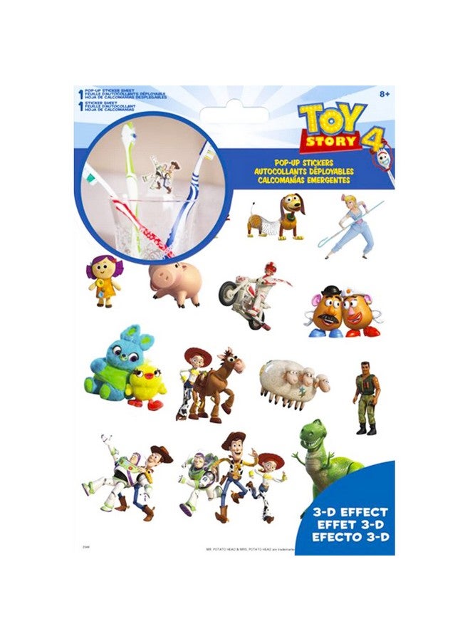 Fast Forward حقيبة ظهر Buzz Lightyear للأطفال مقاس 11 بوصة من Toy Story مع مجموعة ملصقات Toy Story للتعليق على الباب؛ حقيبة ظهر Lightyear صغيرة - Image 3