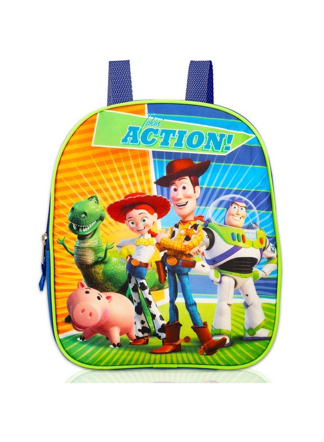 Fast Forward حقيبة ظهر Buzz Lightyear للأطفال مقاس 11 بوصة من Toy Story مع مجموعة ملصقات Toy Story للتعليق على الباب؛ حقيبة ظهر Lightyear صغيرة - Image 5