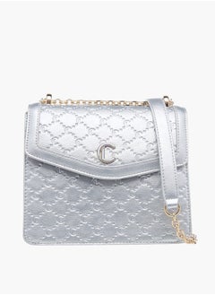 Le Confort Womens Monogram Embossed Crossbody Bag With Magnetic Closure  - Image 1