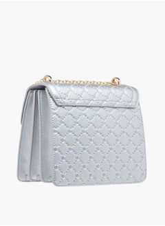 Le Confort Womens Monogram Embossed Crossbody Bag With Magnetic Closure  - Image 3