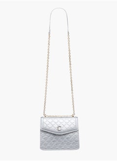 Le Confort Womens Monogram Embossed Crossbody Bag With Magnetic Closure  - Image 2