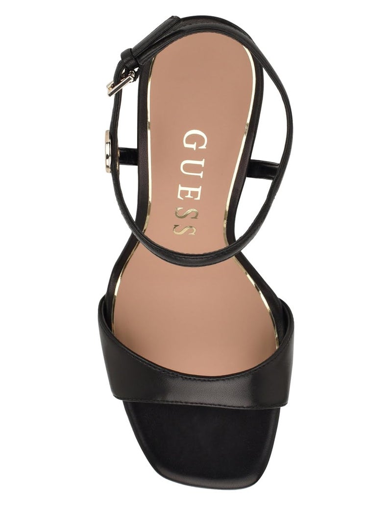 Guess Women's Hendora Heeled Sandal, Black Leather 001, 8 - Image 4
