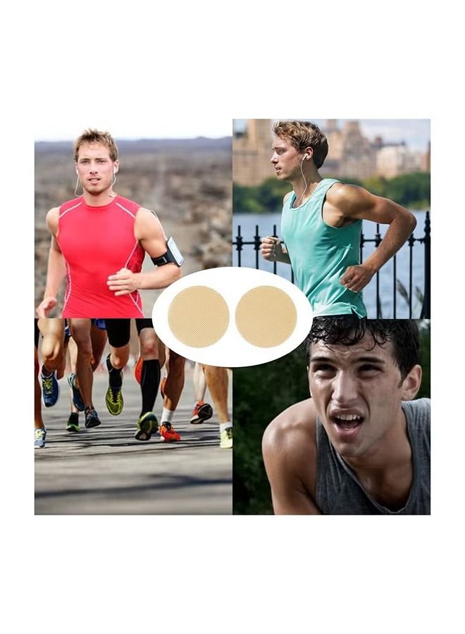 100PCS Self-Adhesive Nipple Guard Pasties Nipplecover Tape Set for Men Running Sporting
