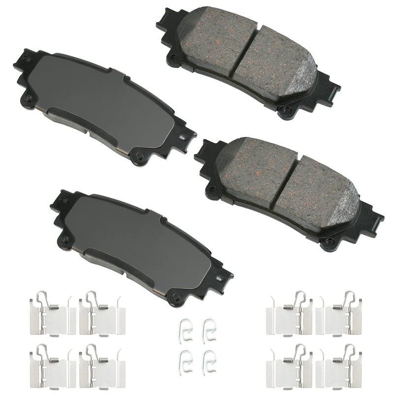 Akebono Brake Pads ProACT Rear compatible with Lexus 201319 Set of 4