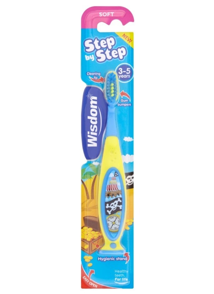 WISDOM Kids Step by Step Toothbrush 3-5 Years