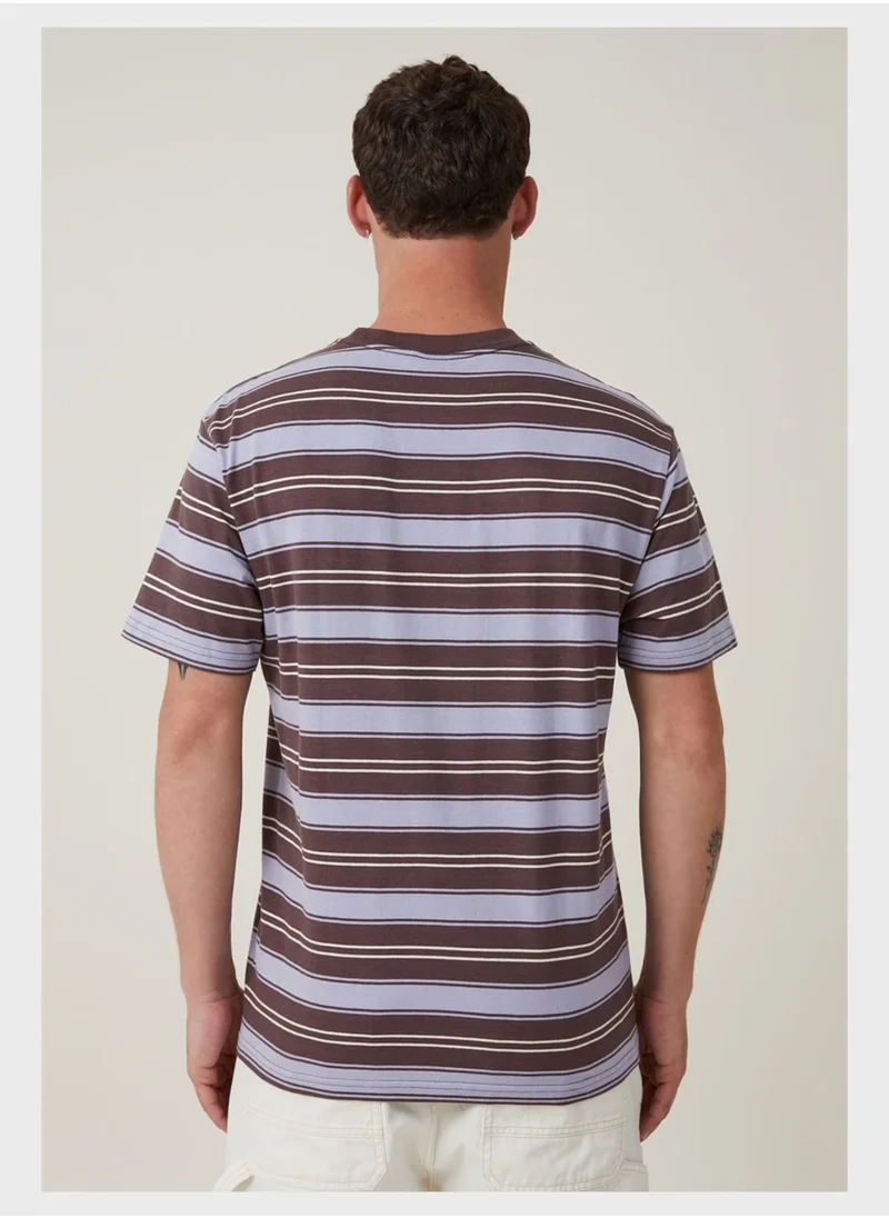 Cotton On Striped Crew Neck T-Shirt