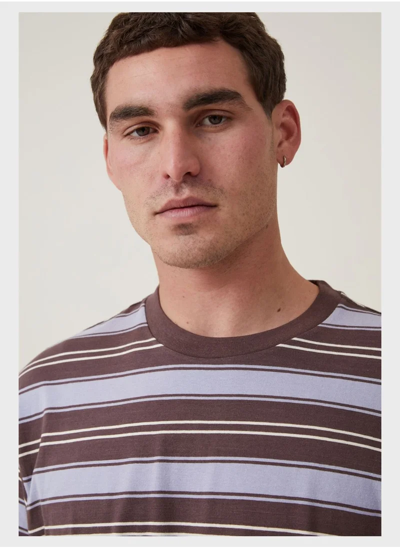 Cotton On Striped Crew Neck T-Shirt