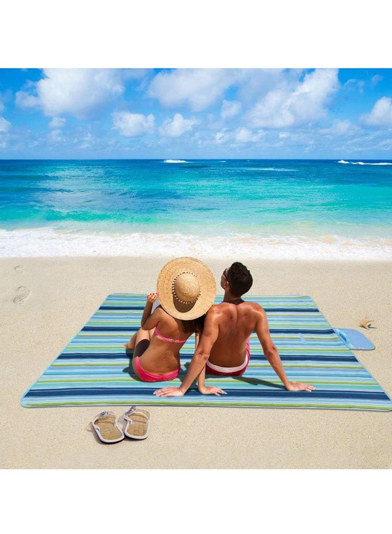 RollsTimi  Waterproof Portable Picnic Mat 145x180cm Blue - Image 1