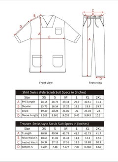 SPACEDOUT Medical Scrub Set Unisex & Reversable V Overlap Neck Swiss Style Scrub Suit Nursing Uniform Suit  - Image 2