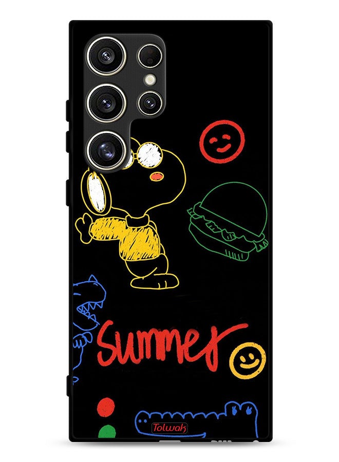 Tolwak Samsung Galaxy S24 Ultra 5G Protective Case Cover Summer Sticker - Image 1