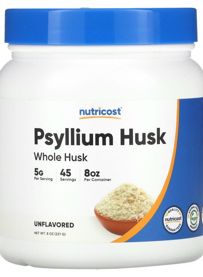 Nutricost Psyllium Husk Whole Husk Unflavored 8 oz (227 g) - Image 1