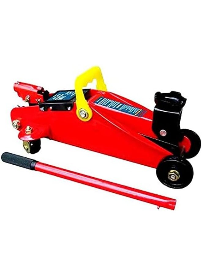 Car Trolley Jack 1 Ton – Red, Easy & Safe Tire Lifting with One-Year Warranty