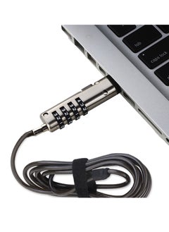 SYOSI Adhesive Security Plate,  with Slot for Cables to Lock Down Laptops, Tablets, Monitors and Other Devices, 1Pcs Black  - Image 4