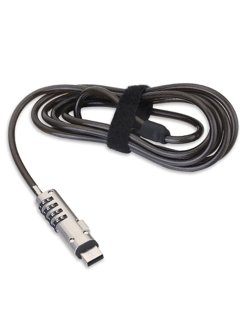 SYOSI Adhesive Security Plate,  with Slot for Cables to Lock Down Laptops, Tablets, Monitors and Other Devices, 1Pcs Black - Image 3