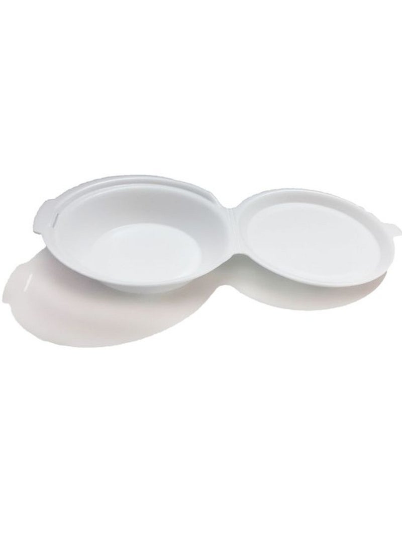 25 PCS Disposable Foam Dishes With Cover