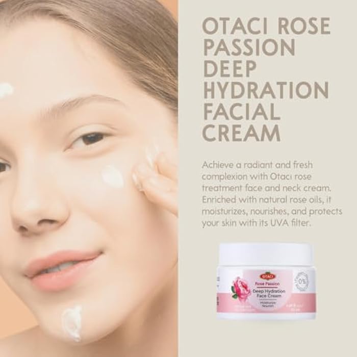 OTACI Rose-Infused Herbal Face Cream – Ultra-Nourishing Vegan Moisturizer for Deep Hydration, Smooth Texture & Radiant Glow (50 ml) - Image 5