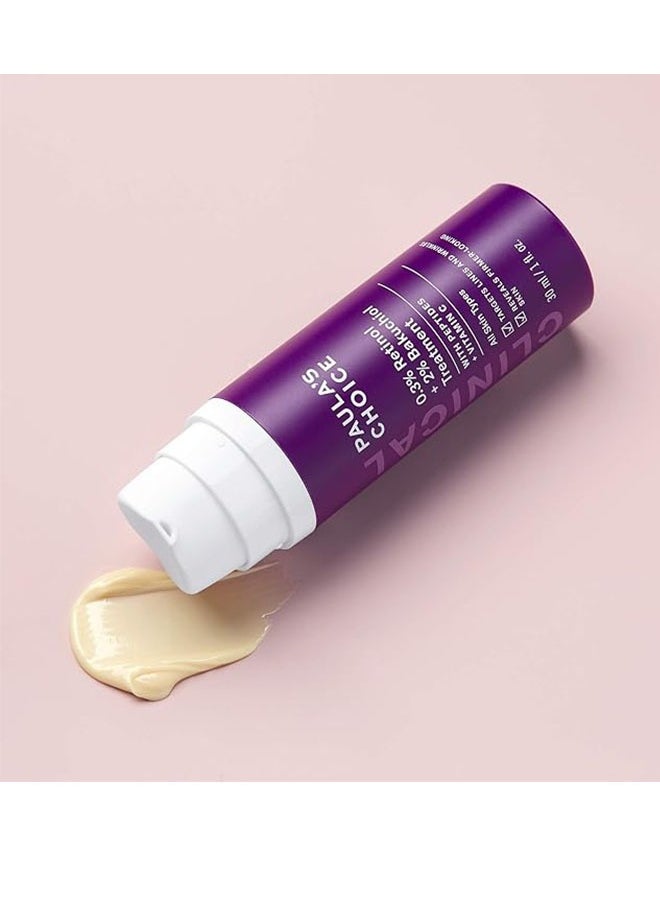 PAULA'S CHOICE CLINICAL 0.3% Retinol + 2% Bakuchiol Treatment 30ml For All Skin Types, Anti Aging Serum For Deep Wrinkles And Fine Lines,Targets Deep Wrinkles,Reveals Firmer Looking Skin  - Image 2