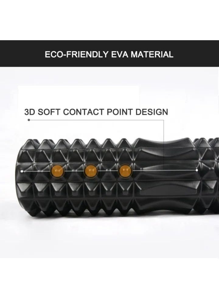 كيوشوب فوم رول للتمارين والاستشفاء العضلي – Foam Roller عالي الكثافة لتدليك العضلات وتمارين اليوجا والفيتنس – مناسب للجيم والتمارين المنزلية - Image 2