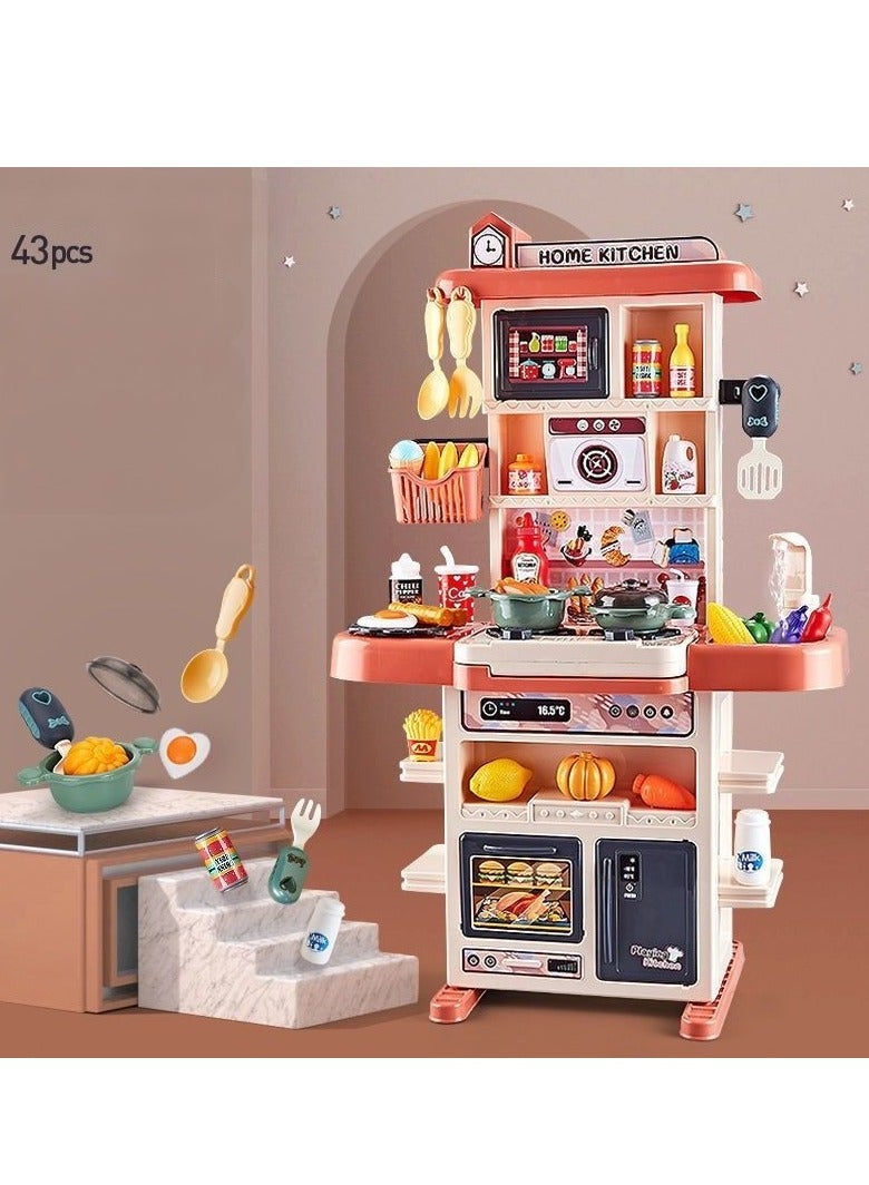 Kitchen Toys, Simulated Kitchenware, Cooking Set for Children 3-6 Years Old, Girls and Boys - Image 1