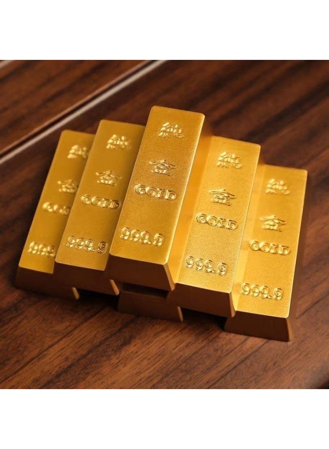 نموذج سبائك ذهب مقلد من سبيكة صلبة، قطعة ديكور مكتب منزلية صينية، أداة تصوير وهدية حظ إبداعية - Image 5