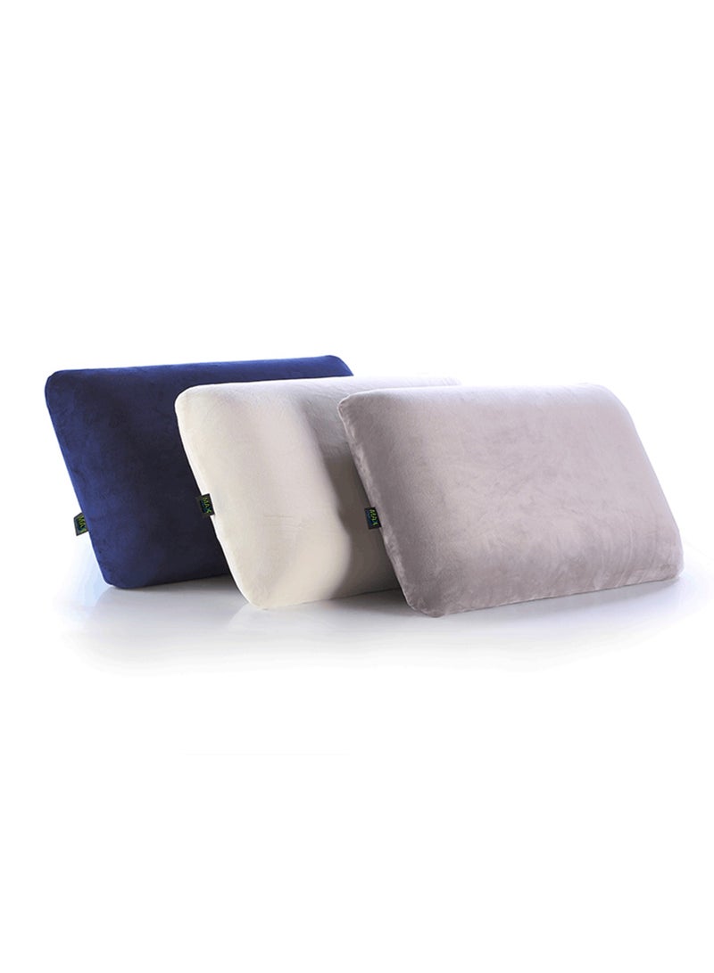 ماكس كمفورت وسادة سرير للحصول على نوم هادئة ومريحة جدا، وسادة مسطحة من الجانبين مشابه لوساده السرير العاديه (المنزليه) لون كحلي - Image 3