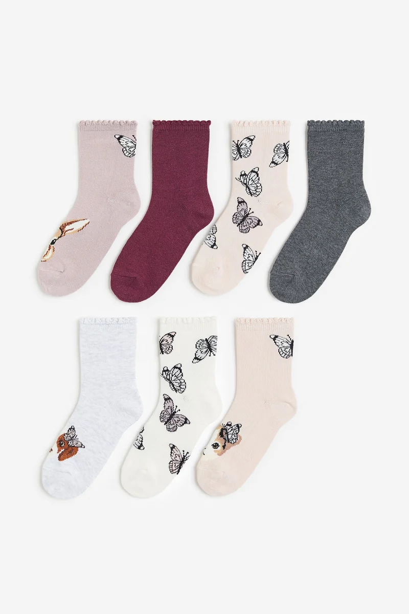 H&M Kids 7 Pack Assorted Socks