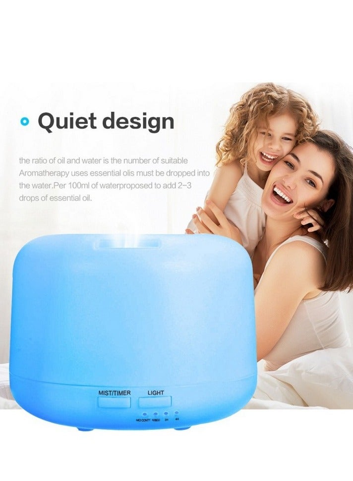 Y&D 500ml Premium Essential Oil Diffuser with Remote Control 5 in 1 Ultrasonic Aromatherapy Fragrant Oil Humidifier 7 Color Lights - Image 3