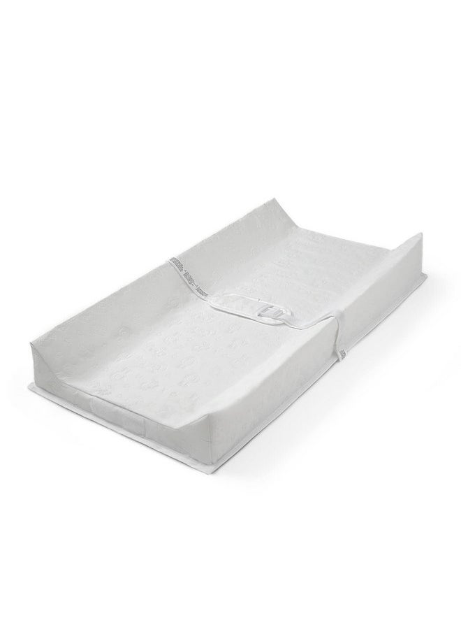 Delta CHILDREN - Serta Perfect Sleeper 2-in-1 Deluxe Pillow Top Changing Pad & Portable Changing Mat, White - Image 1