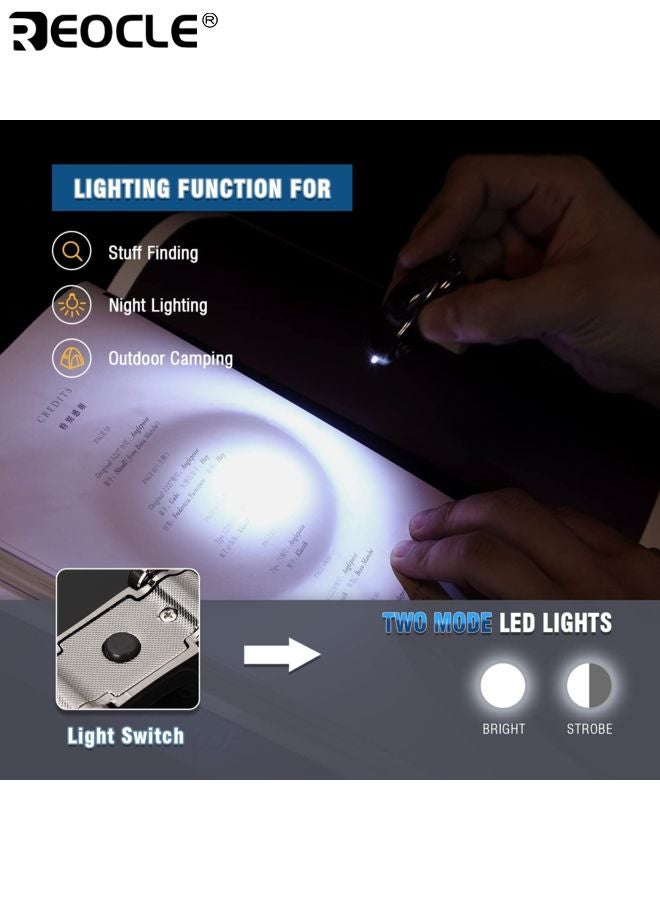 ريوكل سلسلة مفاتيح مصباح يدوي سبائك الزنك سلسلة مفاتيح السيارة مع 2 أوضاع حلقات مفاتيح LED للرجال والنساء ديكورات السيارات هدايا مثالية شخصية أزياء الإبداعية قلادة مفتاح السيارة - Image 3