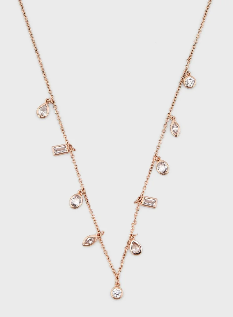 OLIVIA BURTON Crystal Charm Necklace