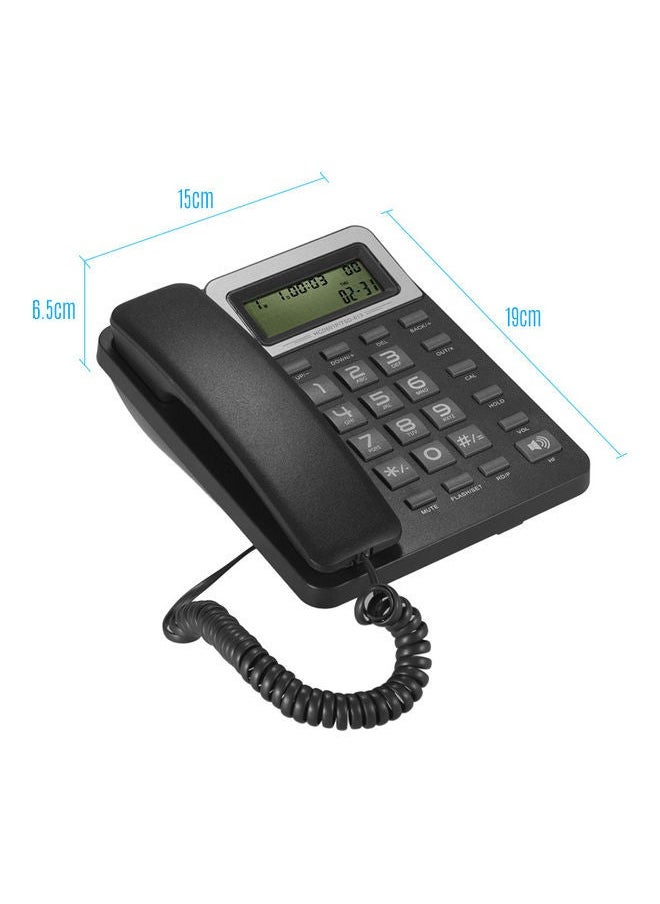 NIBEMINENT LCD Display Corded Landline Phone Black  - Image 5
