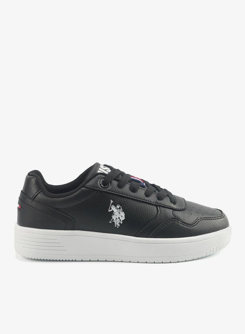 U.S. Polo Assn. Men's Black Classic Low-Top Sneakers with Iconic Branding for a Clean Look Shoes - Image 1