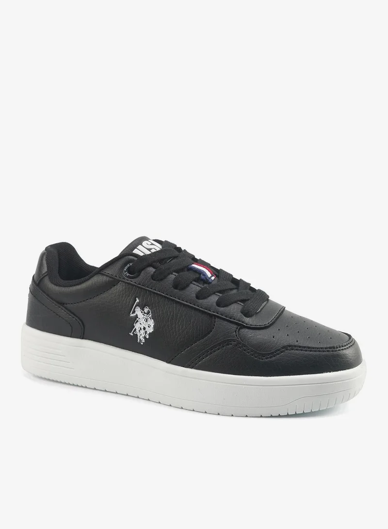 U.S. Polo Assn. black Men's Black Classic Low-Top Sneakers with Iconic Branding for a Clean Look Shoes for Men | Best Price UAE