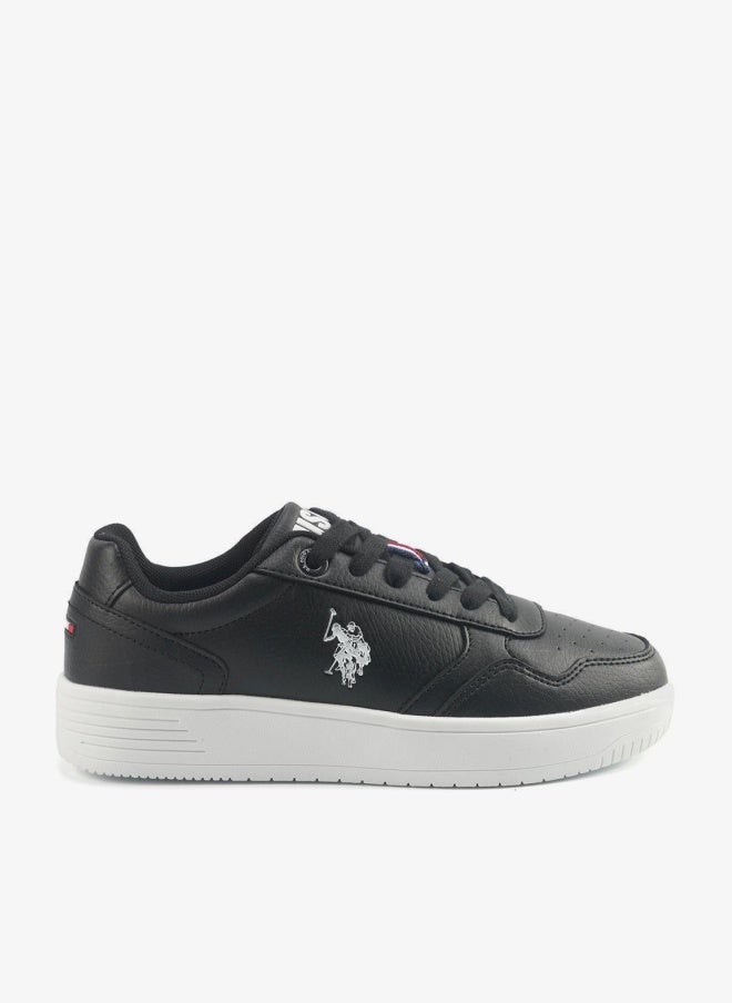 U.S. Polo Assn. Men's Black Classic Low-Top Sneakers with Iconic Branding for a Clean Look Shoes - Image 1