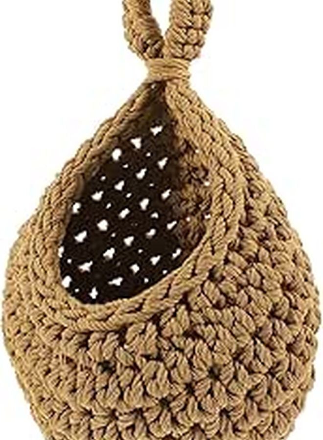 Cotton Rope Wall Hanging Basket Kitchen Storage Organizer For Fruits Vegetables - Image 1