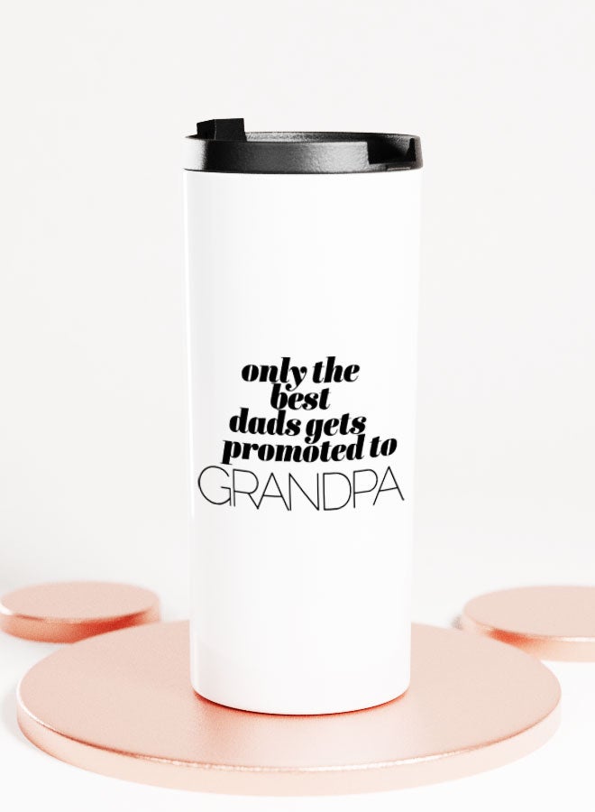 LIT White Tumbler Only best grand pa Straight Tumbler Best Dad Gift Best Grand pa Gift - Image 1