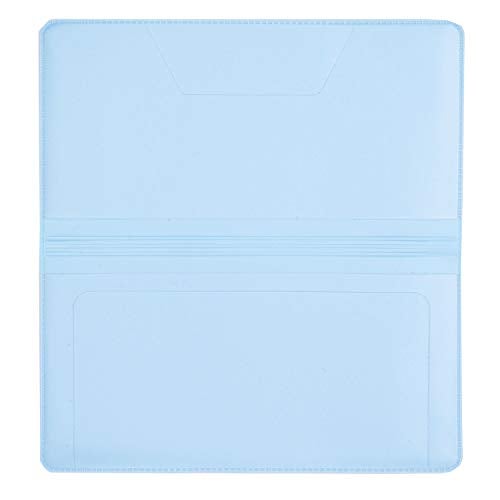 CAROUSELCHECKS Baby Blue Vinyl Checkbook Cover, Top Tear Personal Vinyl Checkbook Cover - Image 5