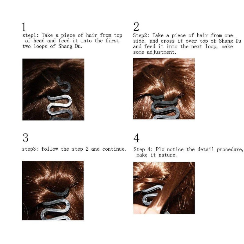 MADHYA Fashion French Hair Styling Clip Stick Bun Maker Braid Tool Hair Accessories Magic Twist Plait Hair Fishtail Braiding Tool for Women, Pack of 1 - Image 3