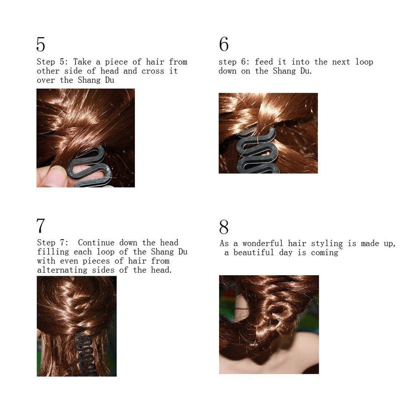 MADHYA Fashion French Hair Styling Clip Stick Bun Maker Braid Tool Hair Accessories Magic Twist Plait Hair Fishtail Braiding Tool for Women, Pack of 1 - Image 4