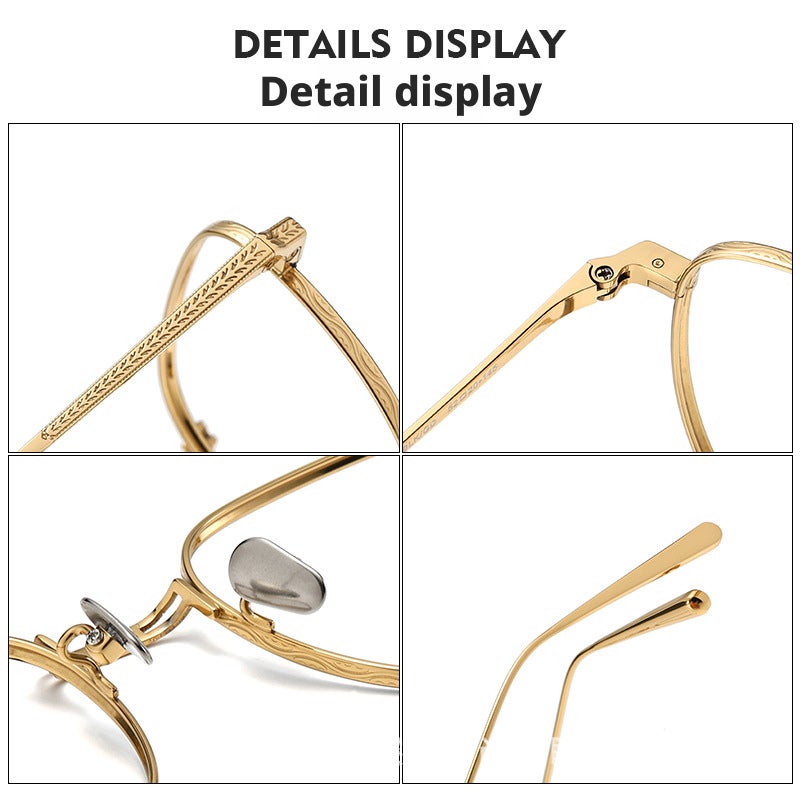 إطار نظارات ياباني عتيق مصنوع يدويًا N-015R - Image 1