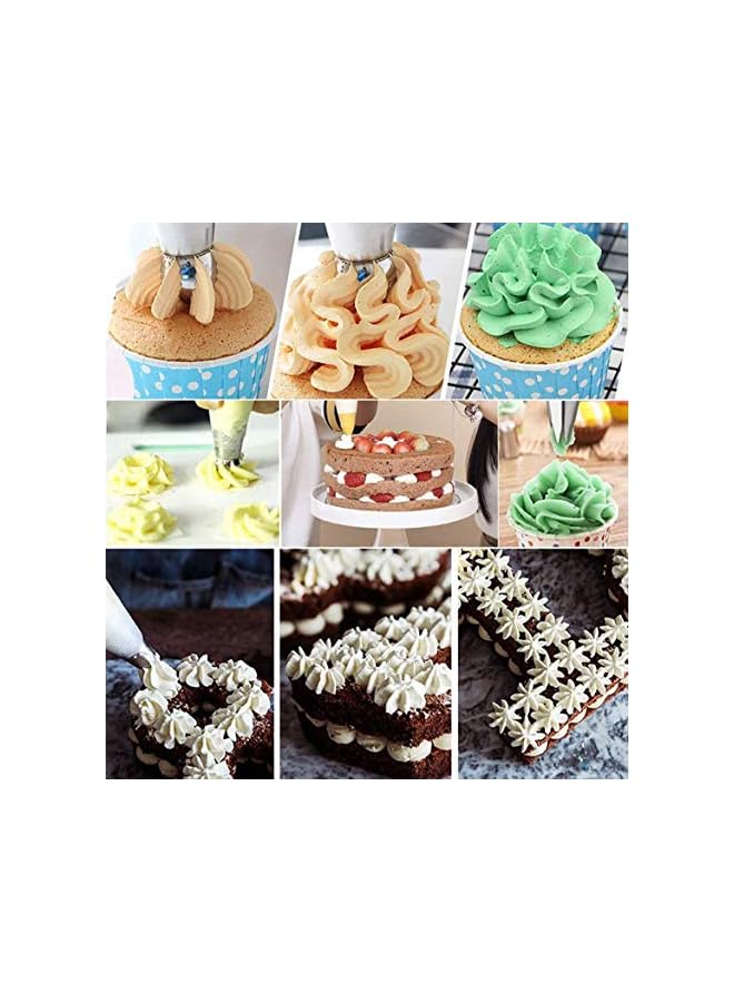 Raxoom Cake Decorating Tips, 27 Pcs Set Nozzles Stainless Steel Icing Piping Nozzles for Cake Decorating Pastry Fondant Tools Stainless Steel Icing Frosting Tips DIY Baking Tools - Image 2