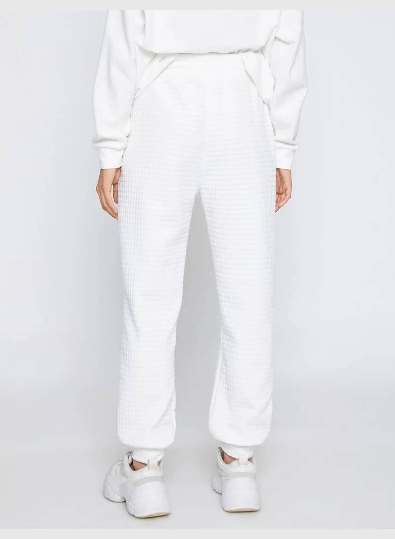 KOTON Jogger Pajama Bottom Tissued
