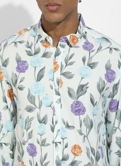 Instafab Plus Rose Garden Print Shirt  - Image 5
