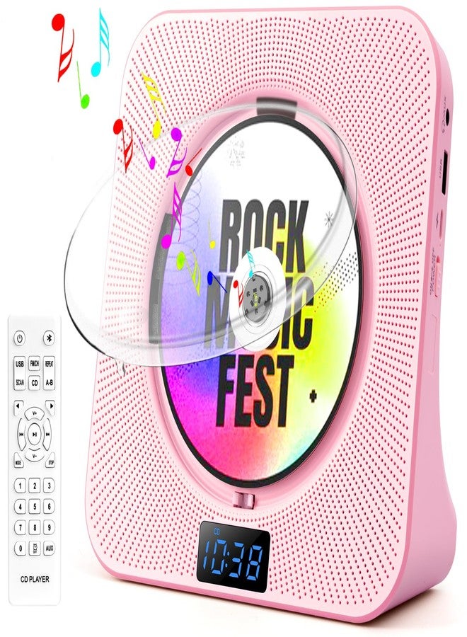 ROADOM Portable CD Player Upgraded(KC-809), ROADOM Bluetooth Speakers & FM Radio with LCD Screen, Wall Mountable CD Music Player - Image 1