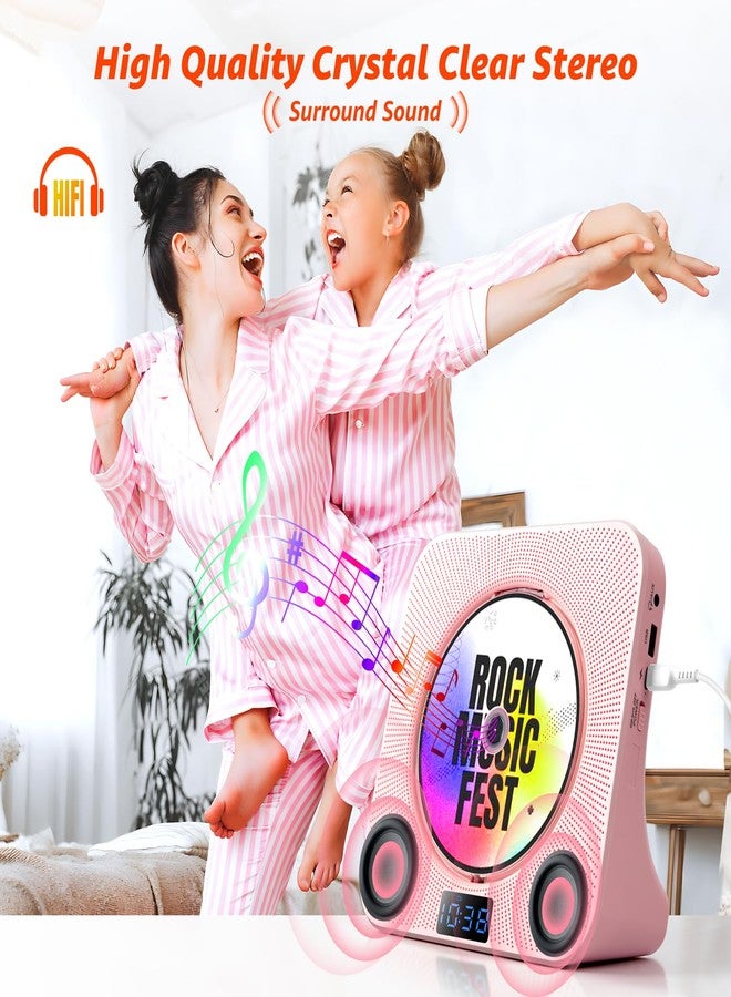 ROADOM Portable CD Player Upgraded(KC-809), ROADOM Bluetooth Speakers & FM Radio with LCD Screen, Wall Mountable CD Music Player - Image 4